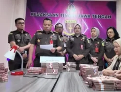 Istri Tersangka Korupsi BUMD PT Cilacap Kembalikan Uang Rp6,5 Miliar ke Kejati Jateng