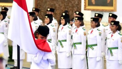 76 Putra-Putri Terbaik Indonesia Dikukuhkan Jadi Paskibraka HUT RI ke-80 di Istana Negara