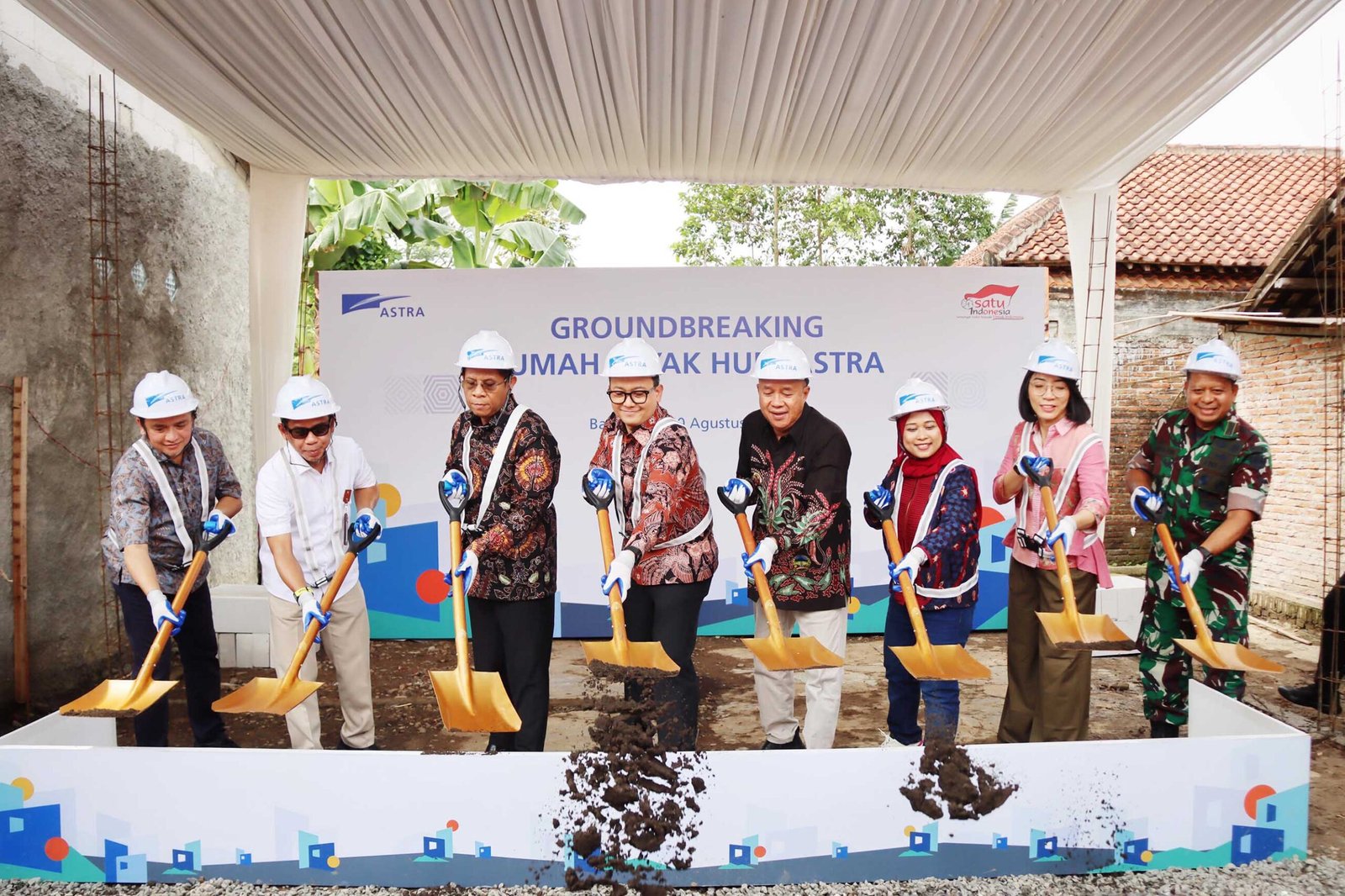 Groundbreaking Rumah Layak Huni Astra di Banyumas, Ada 165 Unit!