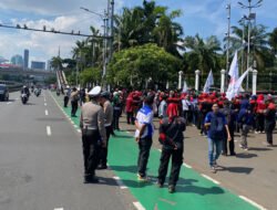 4.531 Personel Gabungan Disiagakan Amankan Aksi Buruh di Depan DPR RI