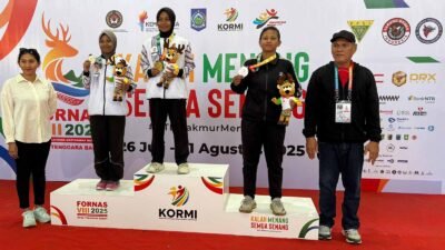 Mahasiswi Hukum Unsoed Sabet 4 Medali Karate di FORNAS VIII NTB 2025