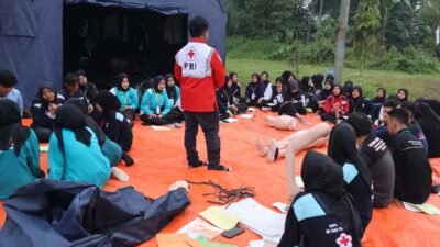 75 Relawan PMI Banyumas Ikuti Latihan Gabungan Kesiapsiagaan Bencana