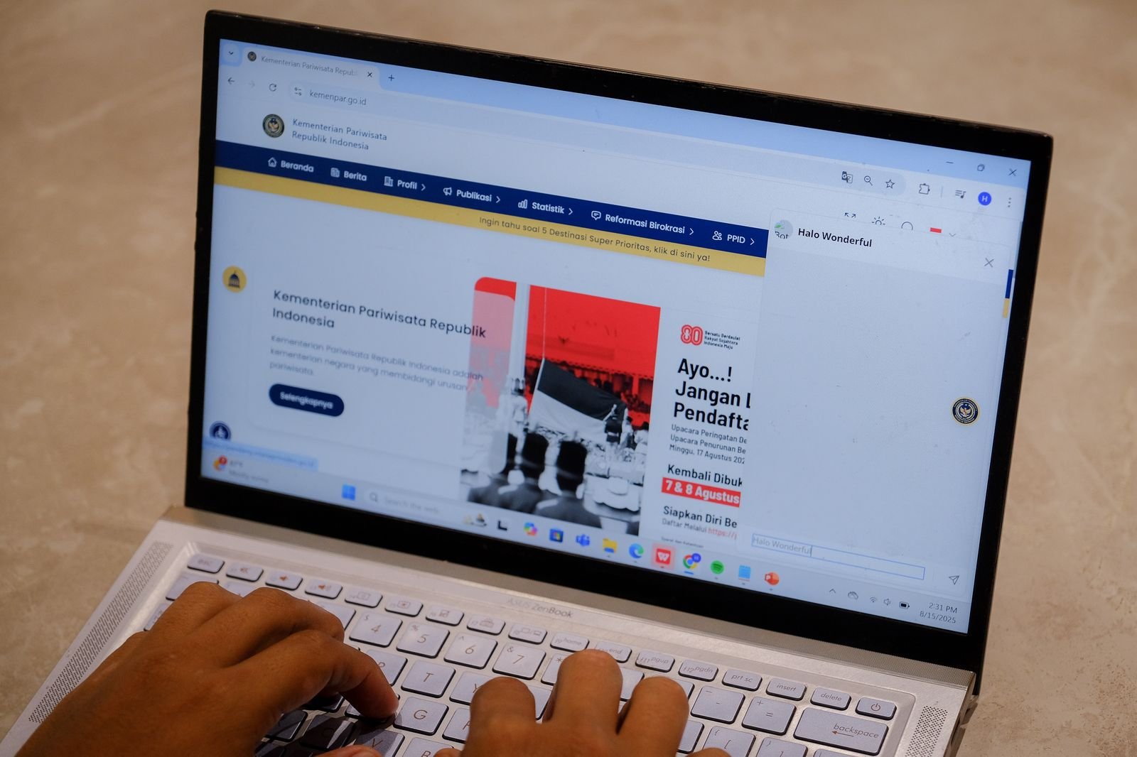 Kemenpar Luncurkan "Halo Wonderful", Platform Layanan Informasi Terpadu untuk Publik