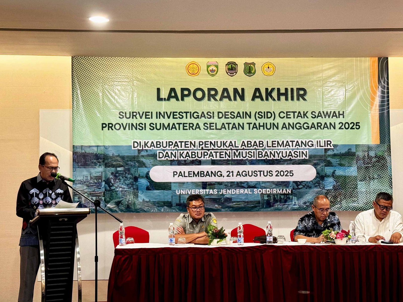 Unsoed Dukung Swasembada Pangan Nasional Melalui SID Cetak Sawah 10.000 Hektar di Sumatera Selatan