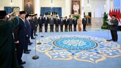 Presiden Prabowo Lantik Dua Menteri dan Tiga Wakil Menteri Baru Kabinet Merah Putih