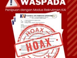Daop 5 Purwokerto Ingatkan Masyarakat Waspadai Penipuan Rekrutmen PT KAI