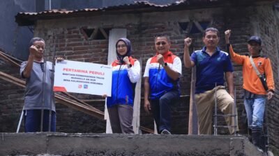 Pertamina Cilacap Bantu Pembangunan Talud Musholla An Nur Kebumen