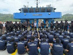 Pemindahan 60 Napi High Risk Pangkal Pinang ke Nusakambangan Dikawal Ketat