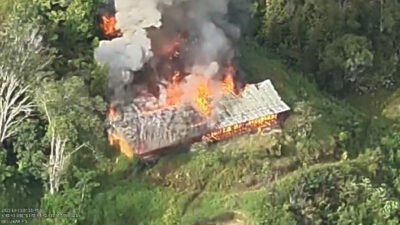 KKB Bakar Bangunan SMP Negeri Kiwirok, Aparat TNI-Polri Bertindak Cepat