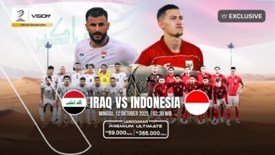 Link Streaming Jadwal Siaran Langsung Timnas Indonesia vs Arab Saudi di RCTI