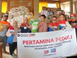 Pertamina Hadir dan Peduli, Salurkan Bantuan Logistik untuk Korban Longsor Majenang