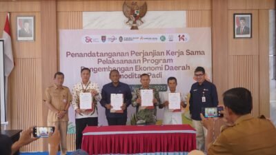 Dukung Ketahanan Pangan, OJK Gandeng TPKAD Cilacap Genjot Produksi Padi