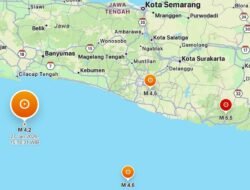 Tiga Gempa Guncang Selatan Jawa dalam Waktu Enam Jam