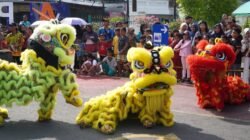 Barongsai Meriahkan Imlek 2577 di Stasiun Purwokerto