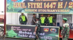 Arus Mudik dan Balik Lebaran, Kodim 0701/Banyumas Sebar Personel di Titik Strategis