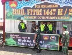 Arus Mudik dan Balik Lebaran, Kodim 0701/Banyumas Sebar Personel di Titik Strategis