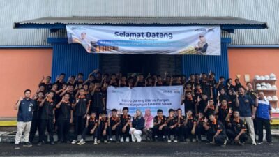 Bulog Banyumas Ajak Pelajar Pengecekan Ketahanan Pangan Lewat Kunjungan Gudang Beras