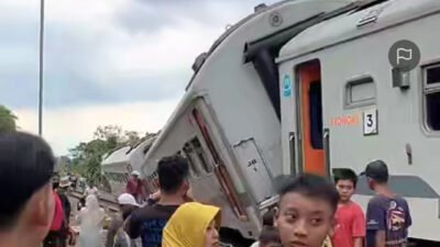 KA Bangunkarta Anjlok di Bumiayu, Penumpang Selamat Dievakuasi ke Stasiun