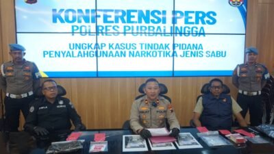 Polres Purbalingga Tangkap Pengedar Sabu Asal Jakarta, Barang Bukti Capai 114,75 Gram