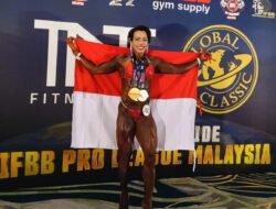 Polwan Kapolsek di Ambon Raih Tiga Medali Internasional Binaraga di Malaysia