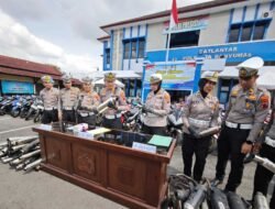 Satlantas Polresta Banyumas Tindak 210 Kendaraan, Puluhan Knalpot Brong Disita