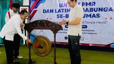 Ratusan Anggota PMR Ikuti Latihan Gabungan dan Uji TKK di Unwiku Purwokerto