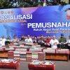 3 Juta Batang Rokok Ilegal Dimusnahkan di Banyumas, Bupati: Jangan Tergiur Harga Murah