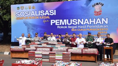 3 Juta Batang Rokok Ilegal Dimusnahkan di Banyumas, Bupati: Jangan Tergiur Harga Murah