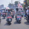 Ratusan Skuteris Keliling Purwokerto Bareng Kaka Slank, Bawa Pesan Damai
