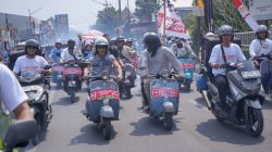 Ratusan Skuteris Keliling Purwokerto Bareng Kaka Slank, Bawa Pesan Damai