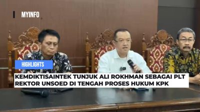 Video Kemdiktisaintek Tunjuk Ali Rokhman sebagai Plt Rektor Unsoed