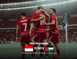 Timnas Indonesia vs Yordania di FIFA Matchday November 2026, Digelar di Amman