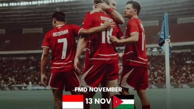 Timnas Indonesia vs Yordania di FIFA Matchday November 2026, Digelar di Amman