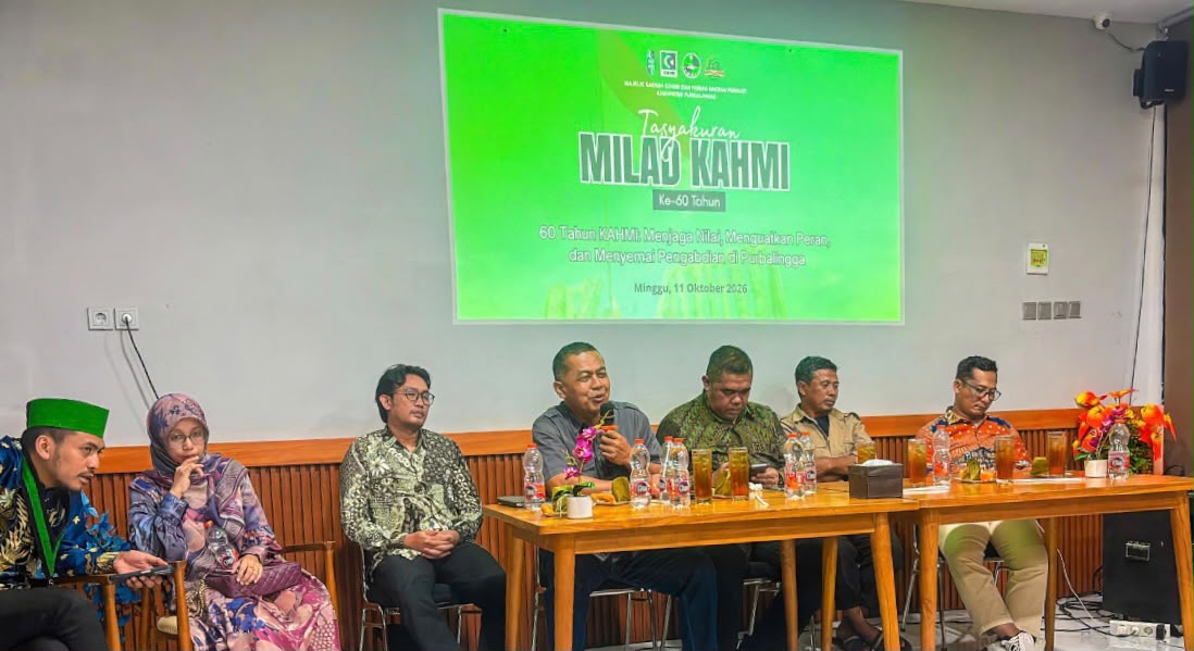 Korps Alumni Himpunan Mahasiswa Islam (KAHMI) Kabupaten Purbalingga menggelar tasyakuran Milad KAHMI ke-60 di D'Pari Resto Purbalingga pada Minggu, 11 Oktober 2026.