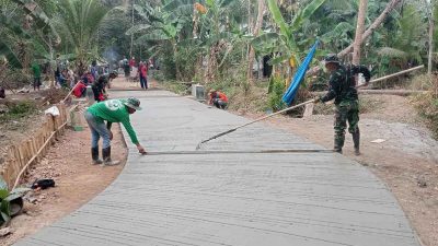 Bakti TNI AD di Banyumas, Jalan Rabat Beton dan RTLH Terus Dikebut