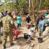 Pembangunan Jalan Rabat Beton Terus Dikebut TNI dan Masyarakat