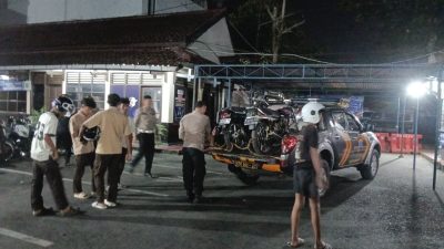 Balap Liar di Kembaran Banyumas Ditertibkan, 21 Orang dan Motor Diamankan