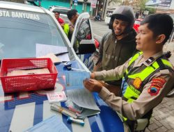 Operasi Patuh Candi 2026 di Purwokerto, 12 Pengendara Ditindak dan 62 Ditegur