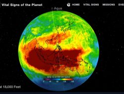 Peta NASA Tampilkan Sebaran Karbon Monoksida di Atmosfer Indonesia